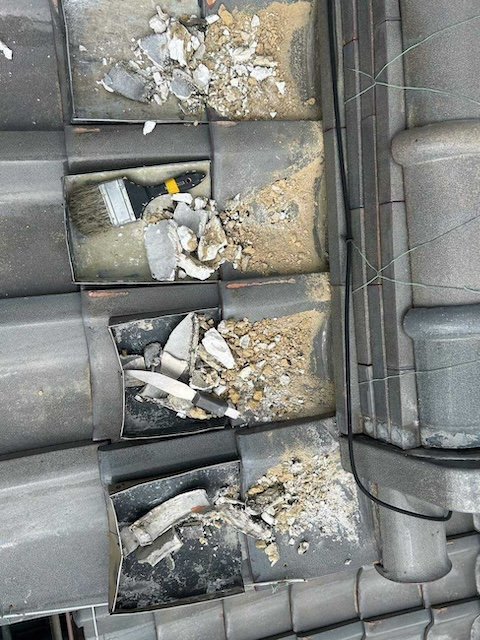 漆喰工事中・別箇所